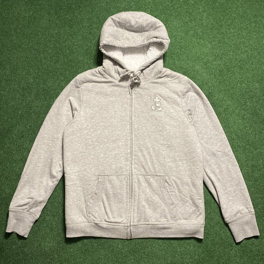 Disney Women’s Disneyland Resort Sherpa Lined Hoodie Large Gray